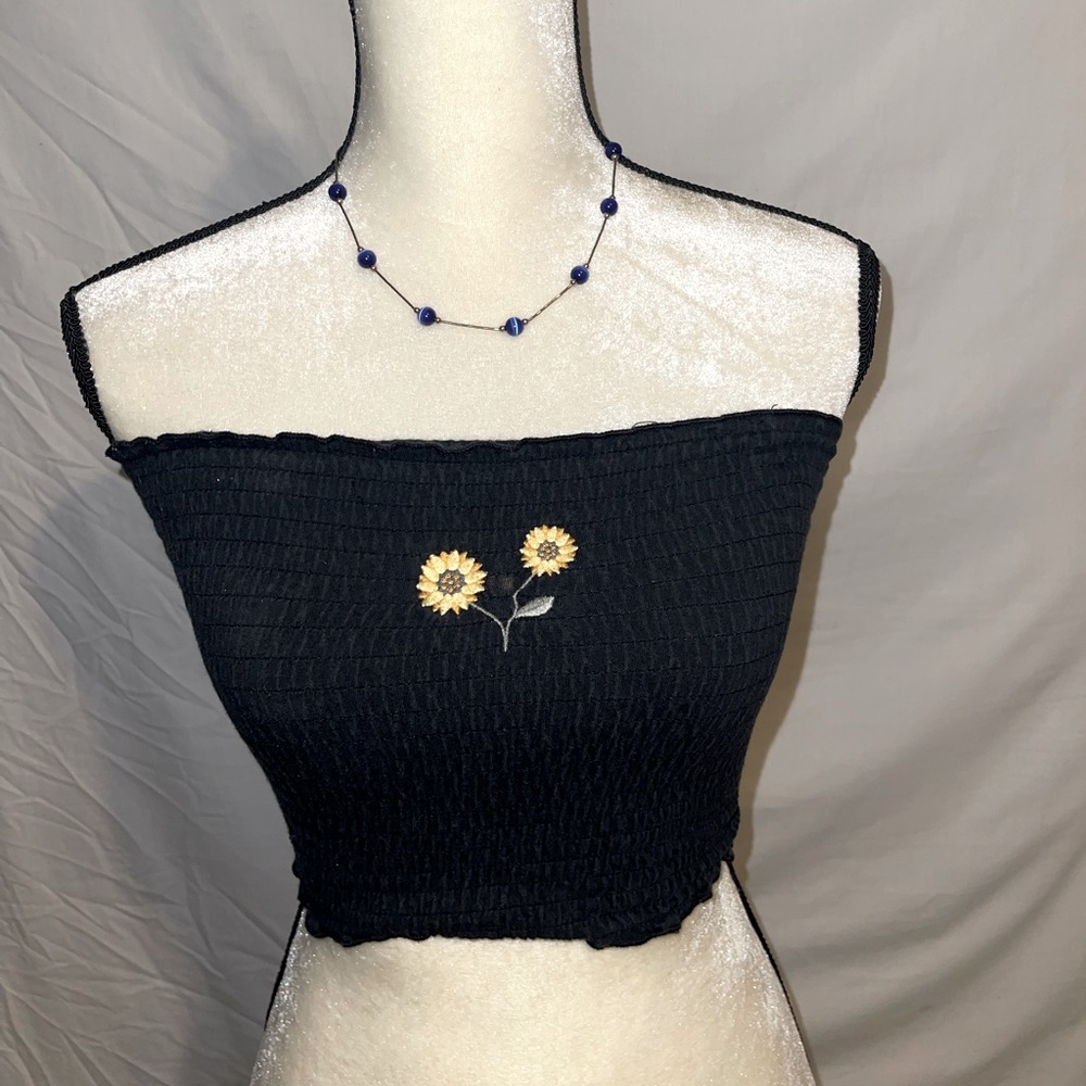 Tube top w sunflower